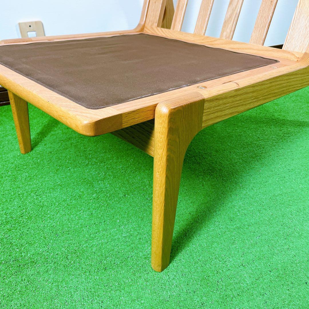 マルニ　60 オーク　フレームチェア　アームレス　肘置き無し