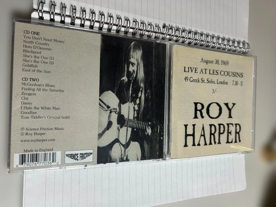 【サイン入英国人根底、ライブ】ロイ ハーパー/Live At Les・・/2CD