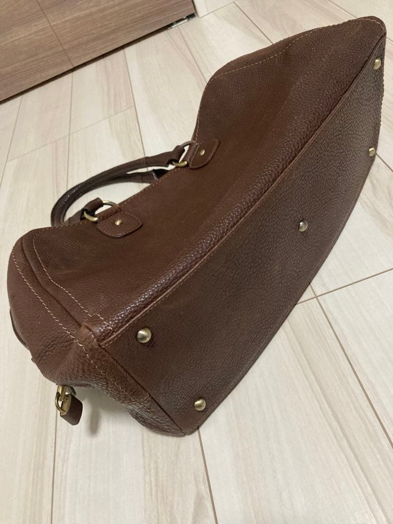 土屋鞄 トーンオイルヌメ アンティック ボストンバッグ レザー 茶色