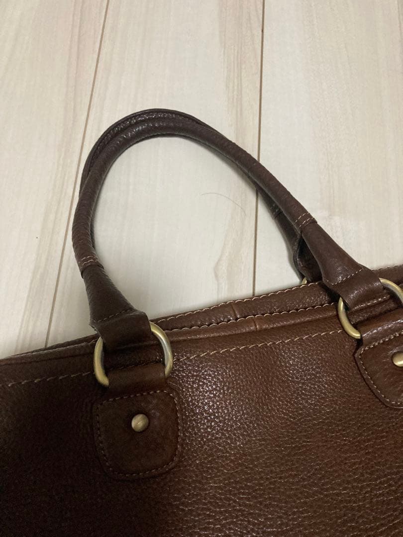 土屋鞄 トーンオイルヌメ アンティック ボストンバッグ レザー 茶色