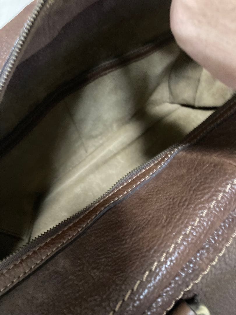 土屋鞄 トーンオイルヌメ アンティック ボストンバッグ レザー 茶色