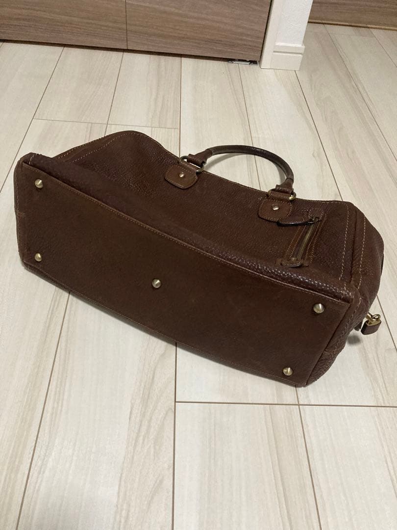 土屋鞄 トーンオイルヌメ アンティック ボストンバッグ レザー 茶色