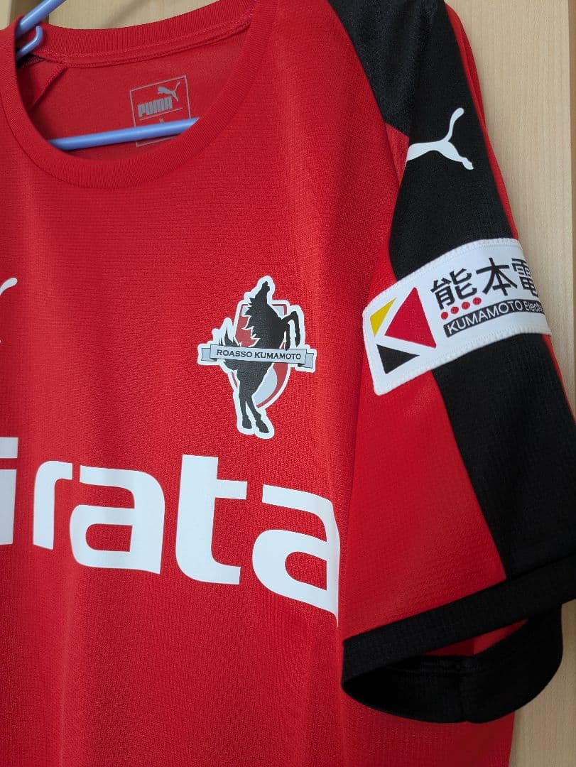 新品タグ付き訳あり　ロアッソ熊本 J3リーグ ユニフォーム 赤　XL