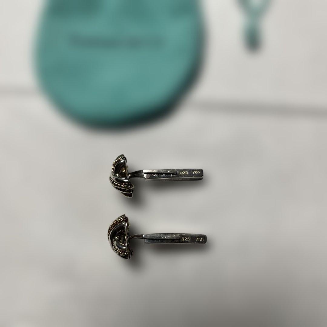 ティファニー　カフリンクス　シルバー