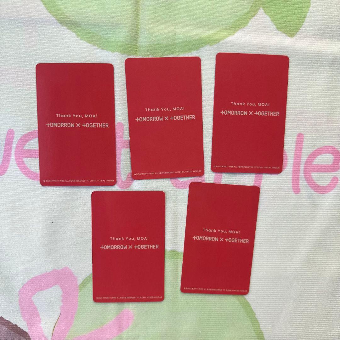 日本 TXT FC 特典 MOA ZONE ペンミ トレカ 5枚