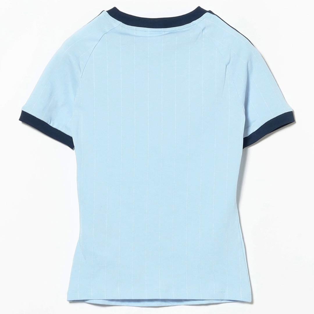 希少XL⭐️adidas リニアグラフィック カリTシャツ ブルー×ネイビー