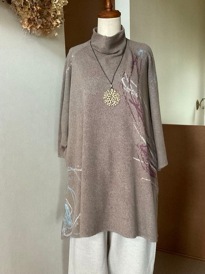 ヨーガンレール　ババグーリ　らくがきジャカード チュニック2023