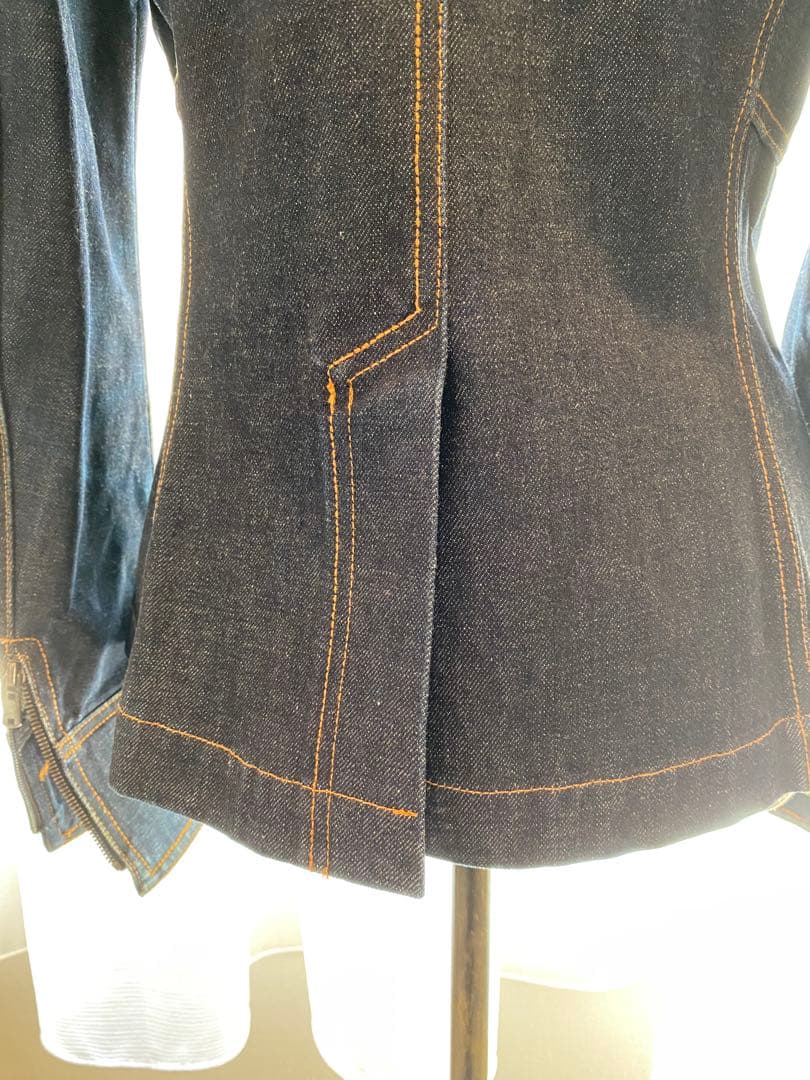 ダークデニムジャケット フィット感あり　イヴ・サンローラン　FR42サイズ