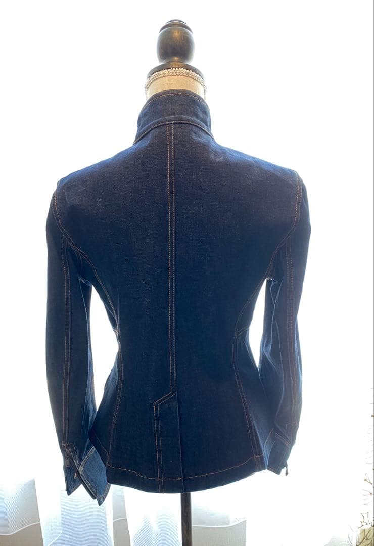 ダークデニムジャケット フィット感あり　イヴ・サンローラン　FR42サイズ