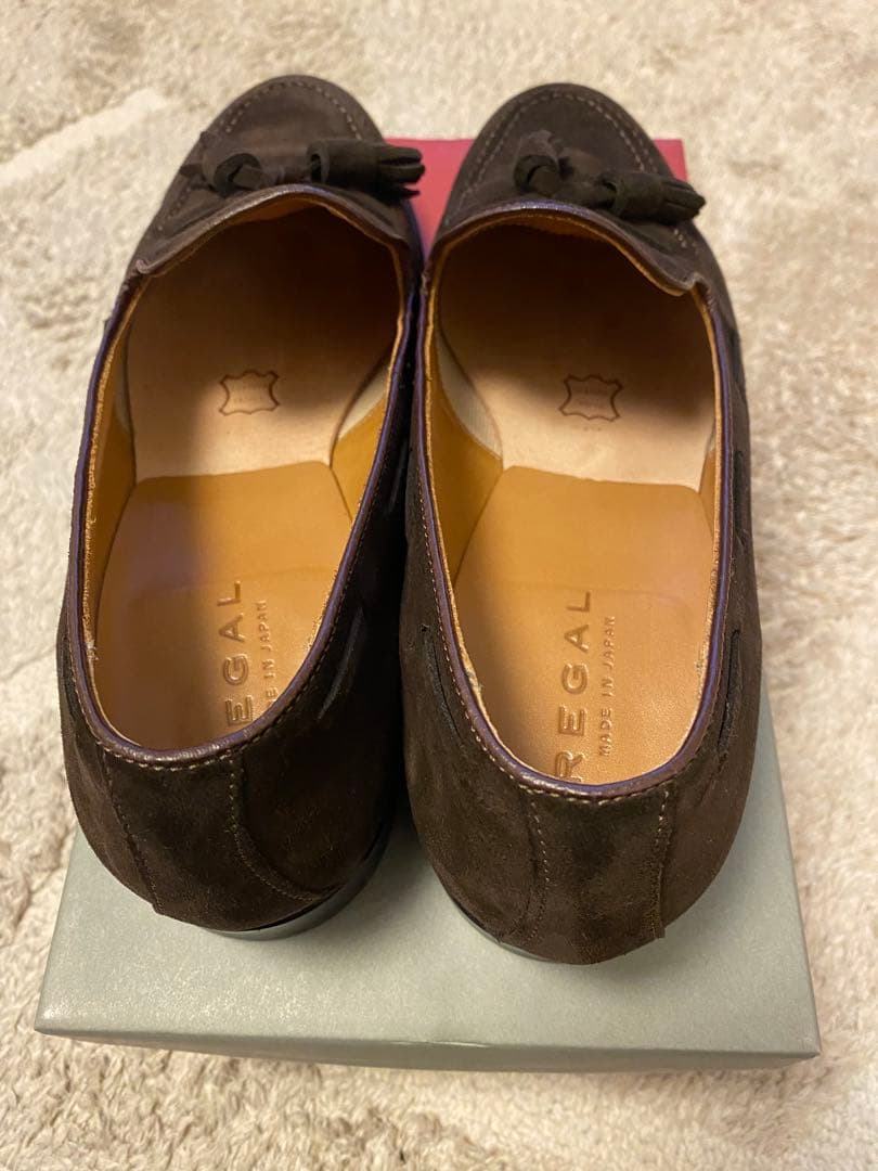 売り切り　美品REGAL ダークブラウン スエード ローファー 26cm