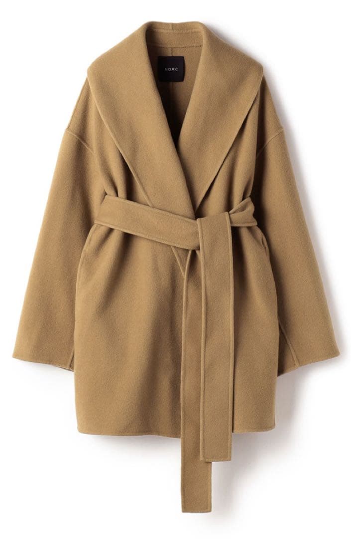 【未使用タグ付き・完売品】N.O.R.C ウールメルトンミドルリバーコート