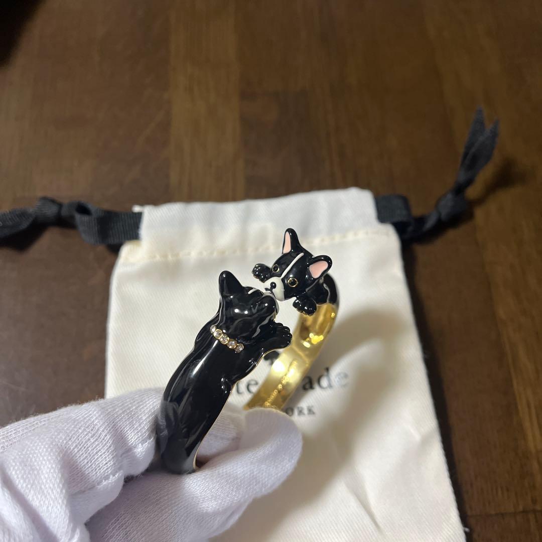 【ちゃーくんさま】kate spade フレンチブルドッグ　バングル