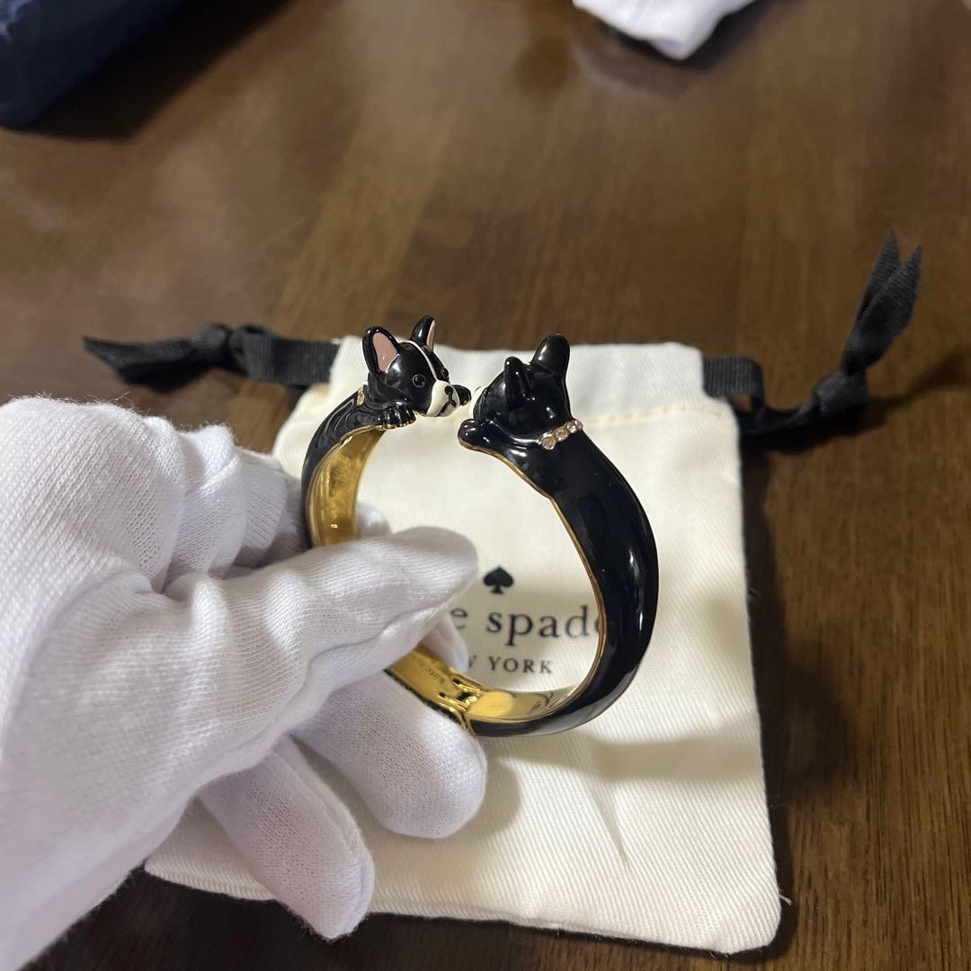【ちゃーくんさま】kate spade フレンチブルドッグ　バングル