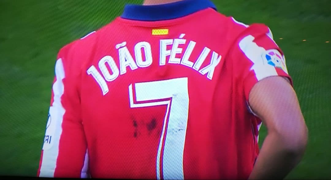 証明書付きジョアン・フェリックス 実使用サイン入りユニフォーム fcバルセロナ