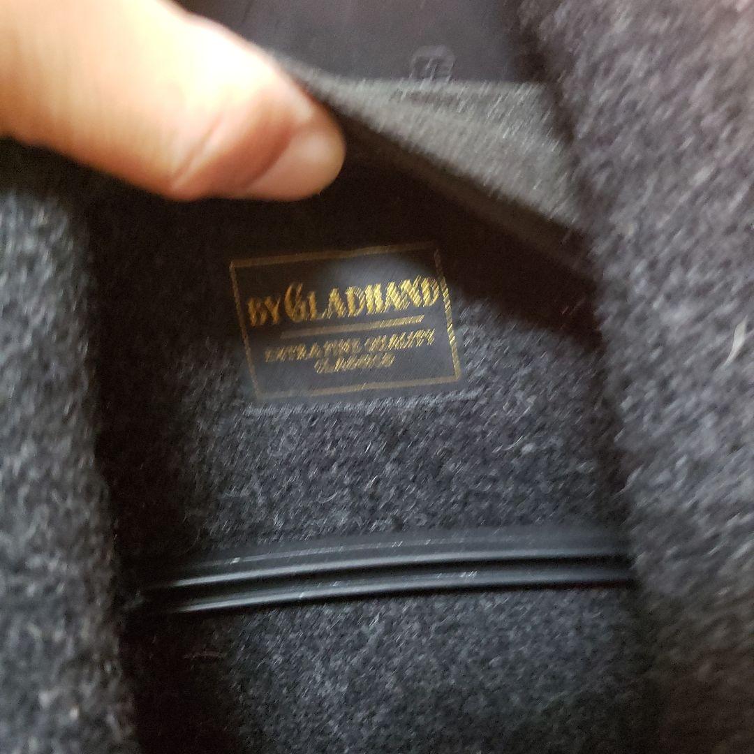 極美品◆by gladhand◇ウール◇牛革◇L◆グラッドハンド◇カーコート