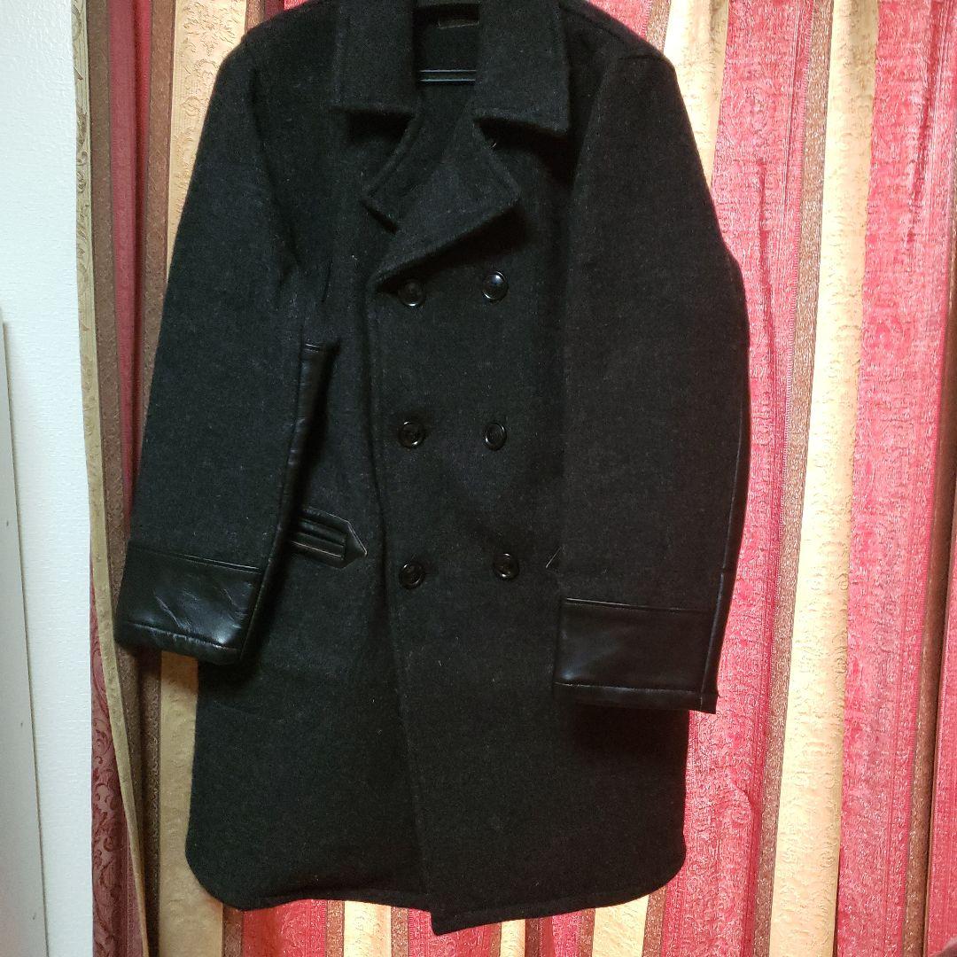 極美品◆by gladhand◇ウール◇牛革◇L◆グラッドハンド◇カーコート