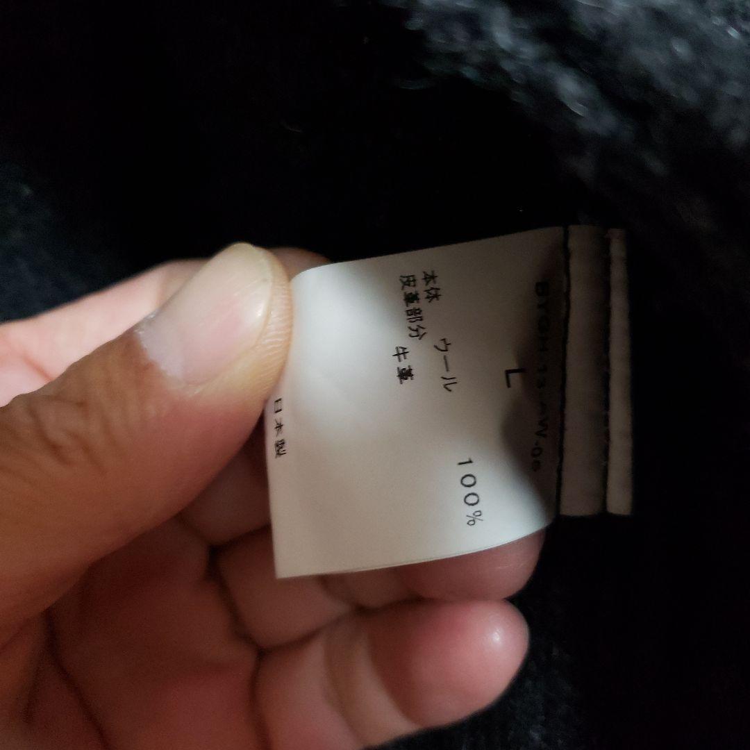 極美品◆by gladhand◇ウール◇牛革◇L◆グラッドハンド◇カーコート