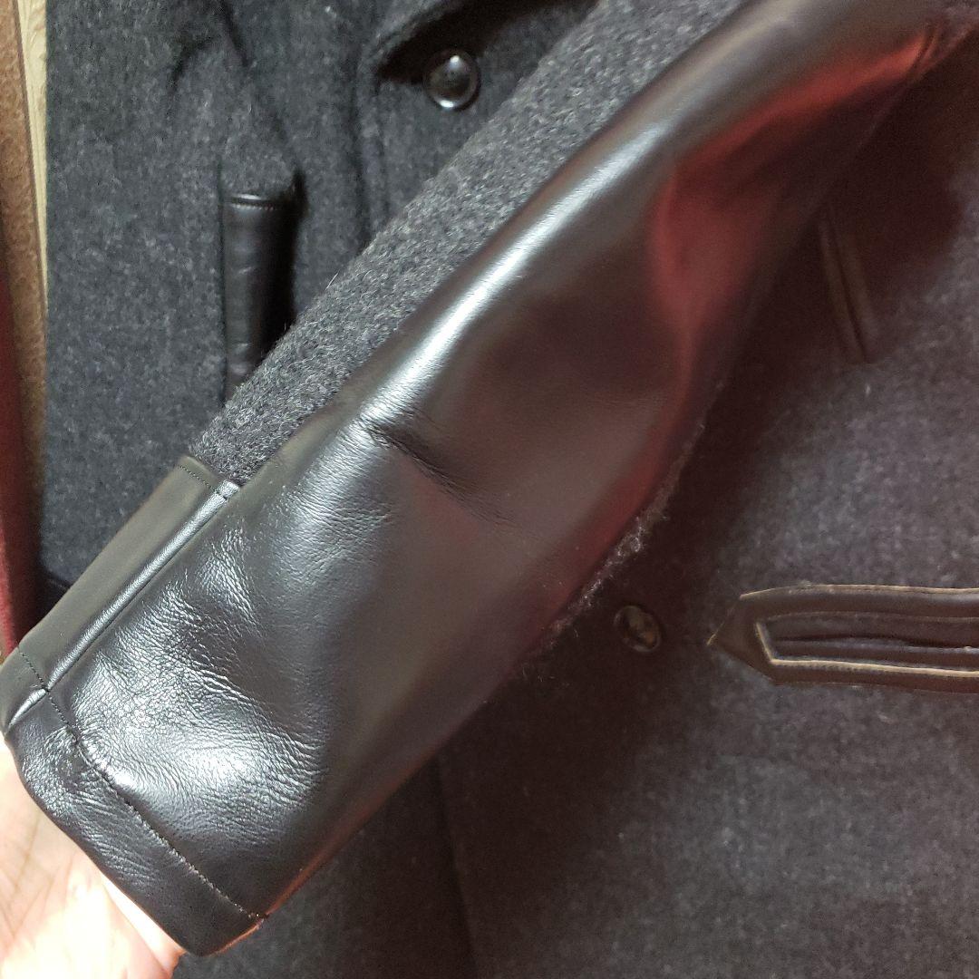 極美品◆by gladhand◇ウール◇牛革◇L◆グラッドハンド◇カーコート