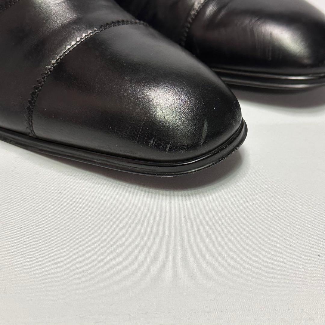 フェラガモ☆メンズ☆革靴☆ストレートチップ☆ブラック☆25.5cm相当☆179