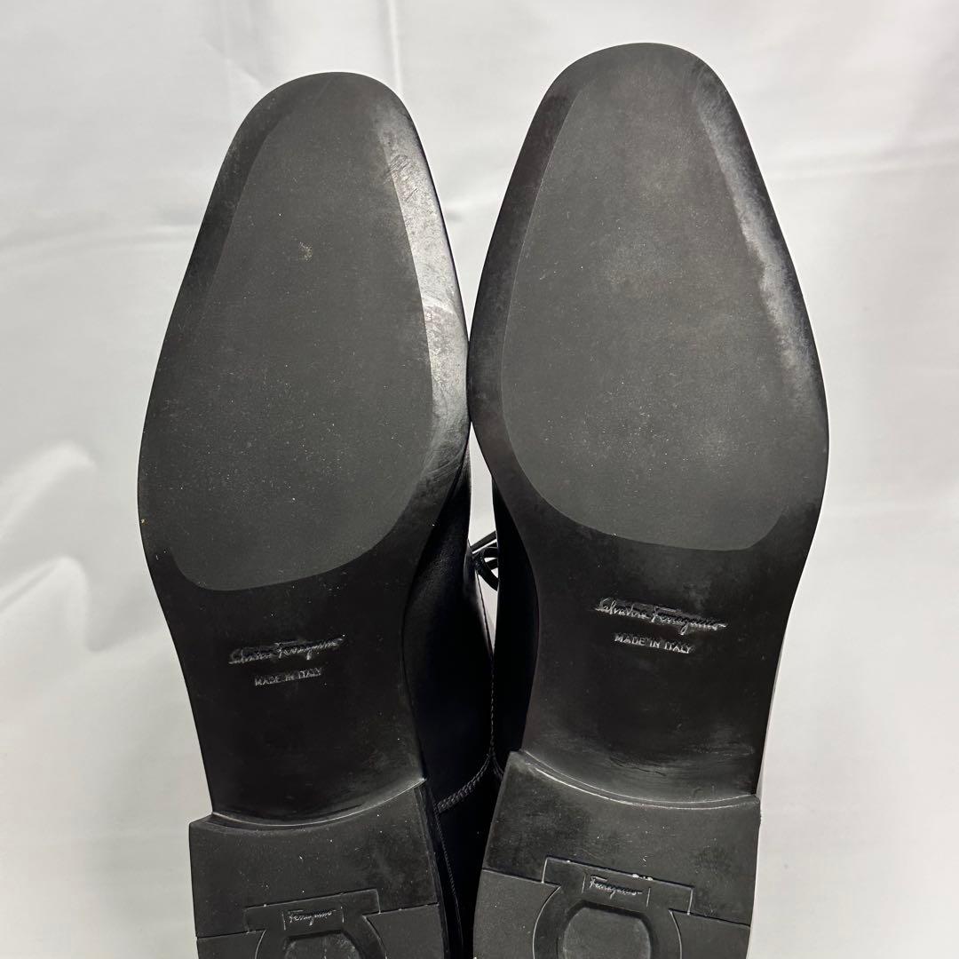 フェラガモ☆メンズ☆革靴☆ストレートチップ☆ブラック☆25.5cm相当☆179