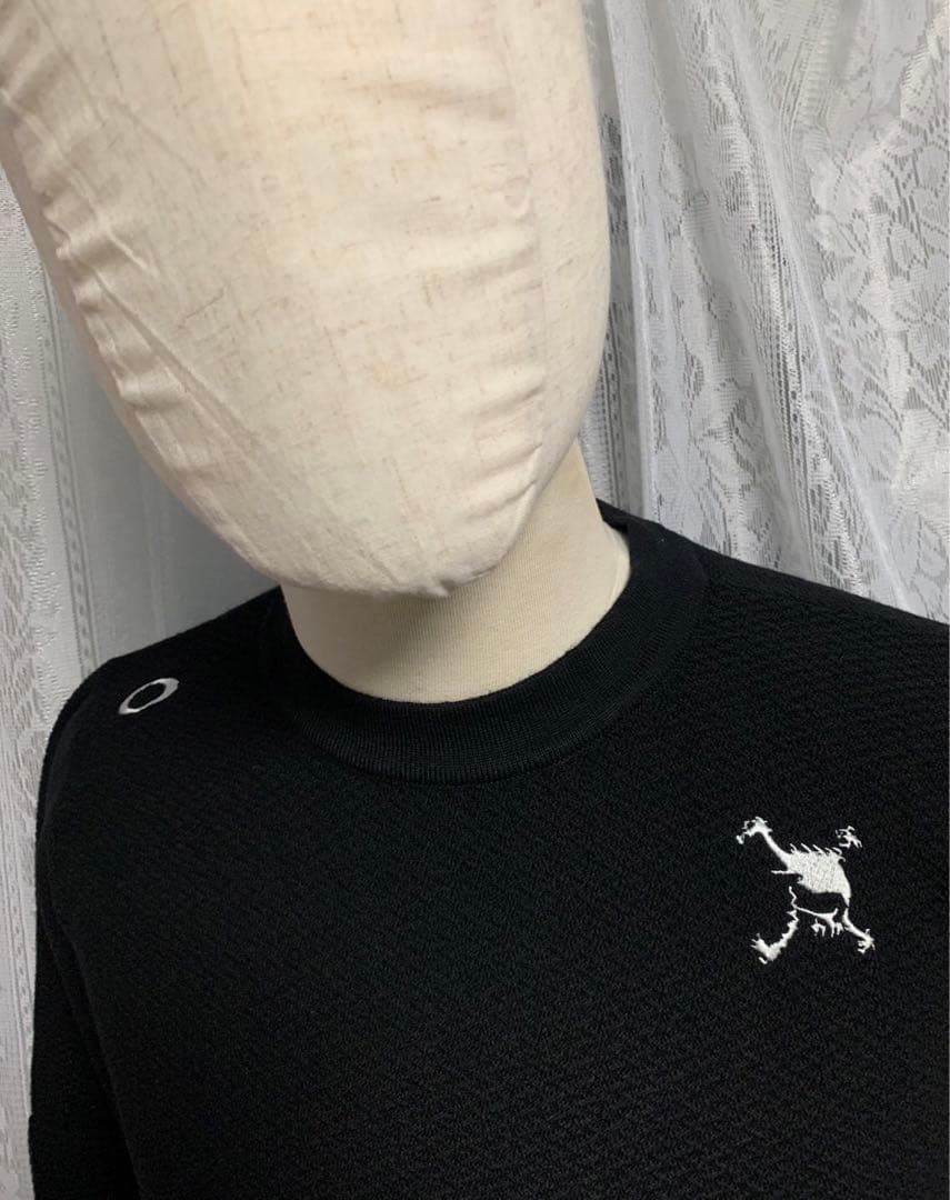 未使用！OAKLEY オークリー　GOLF 長袖　ストレッチニット　黒　Mサイズ