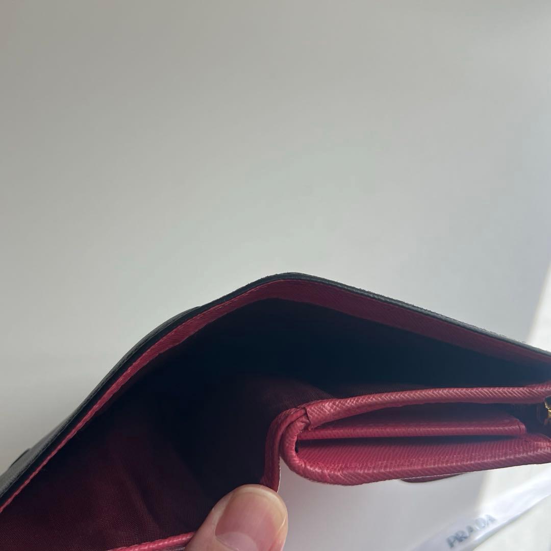 108 極上美品 PRADA プラダ 2つ折り財布