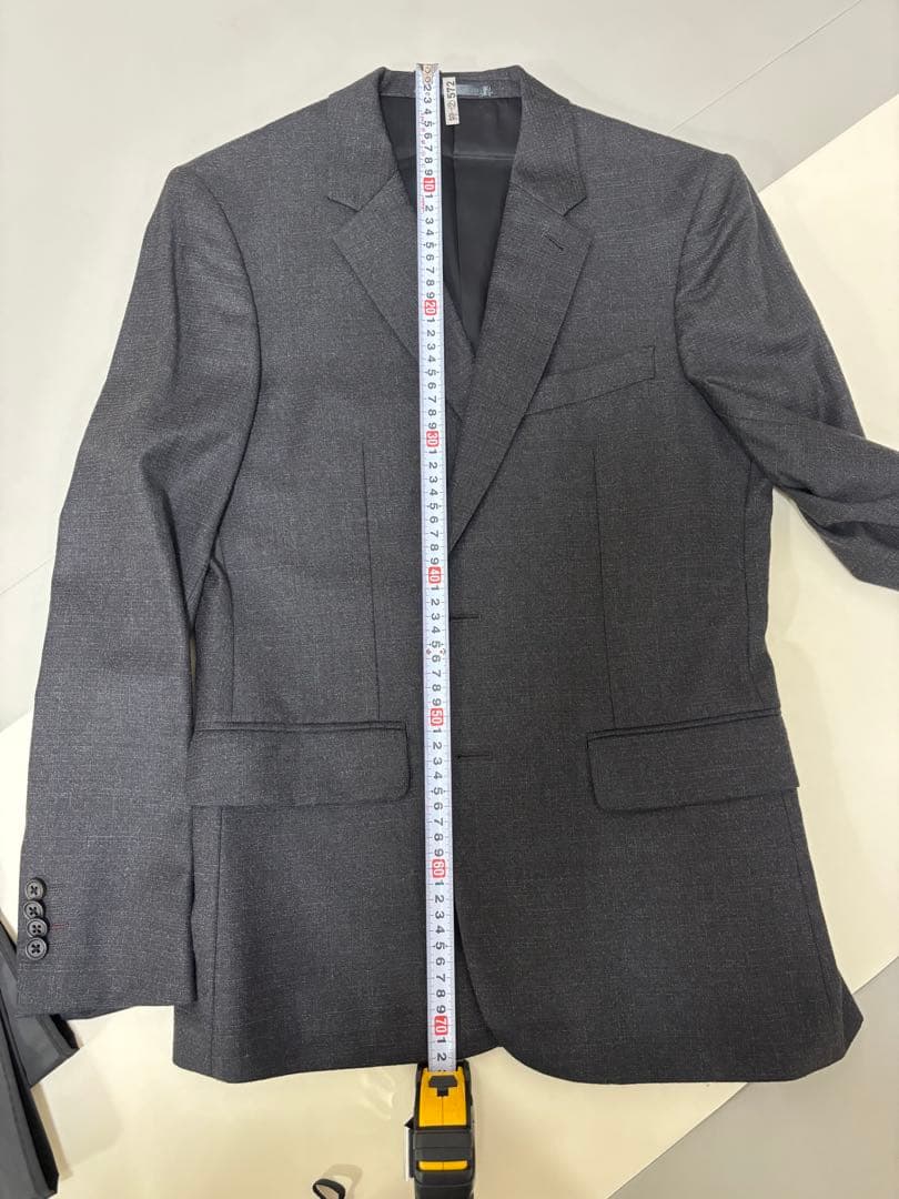 PAUL SMITH ダークグレー スーツ Mサイズ ベスト付き