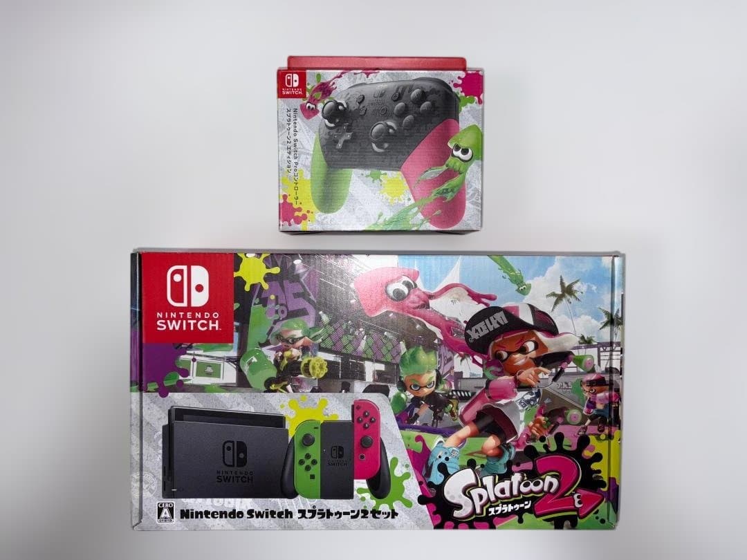 【完動美品】 Switch & Proコン スプラトゥーン2 エディションセット