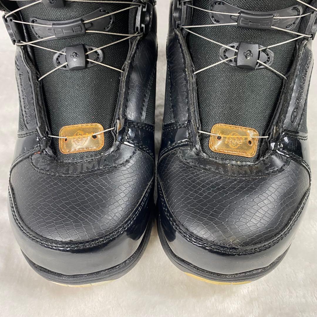 【美品】ZUMA スノボブーツ　25.5㎝ ダブルBOA ブラック　簡単