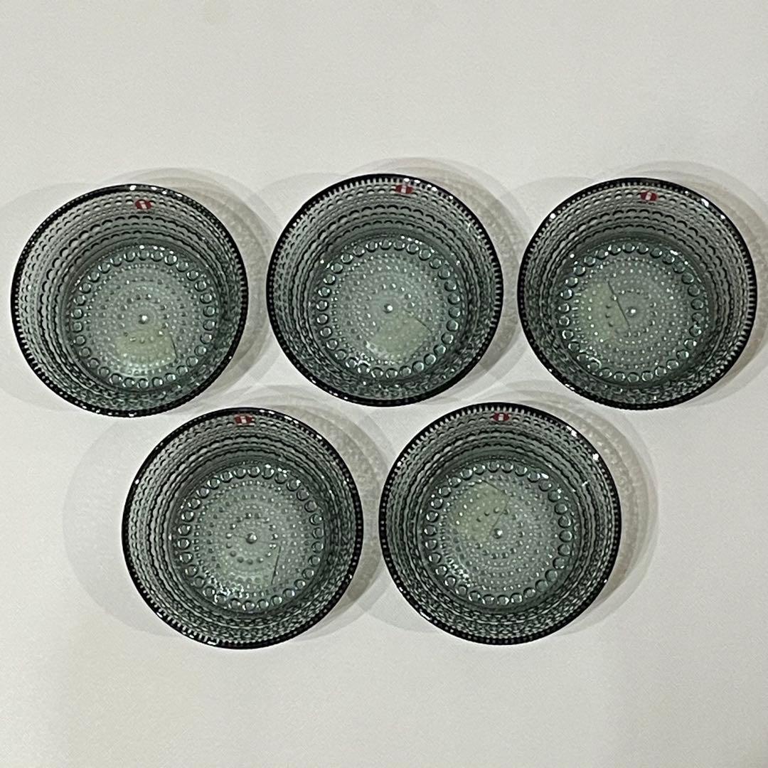 廃盤カラー　グレー　イッタラ　カステヘルミ　ボウル　230㎖　5点セット