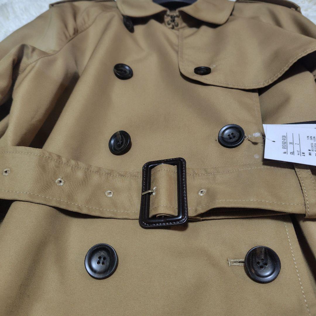 【新品タグ付き♡定番人気】ノーク　ロングトレンチコート　キャメル　2