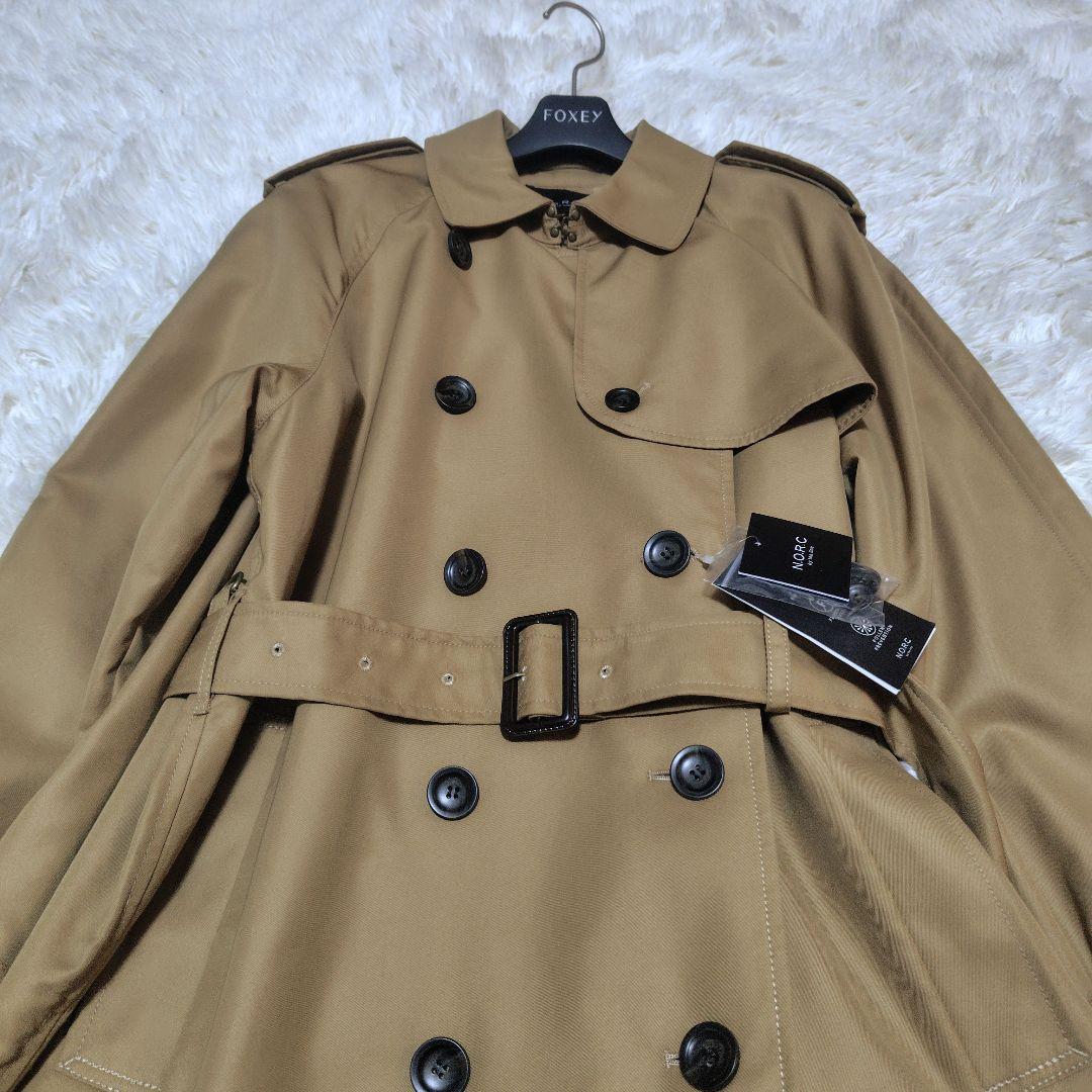 【新品タグ付き♡定番人気】ノーク　ロングトレンチコート　キャメル　2