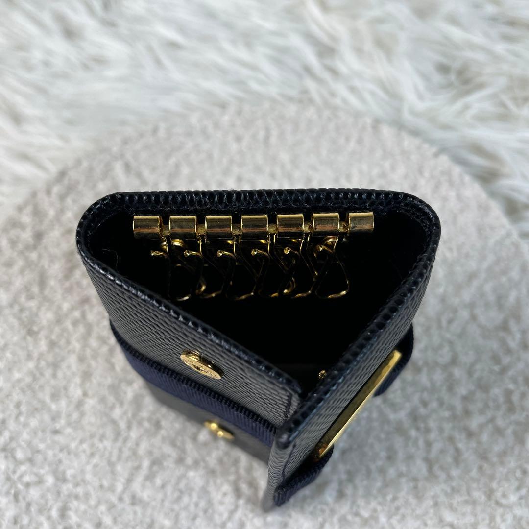 新品未使用　Salvatore Ferragamo 6連キーケース　ヴァラリボン