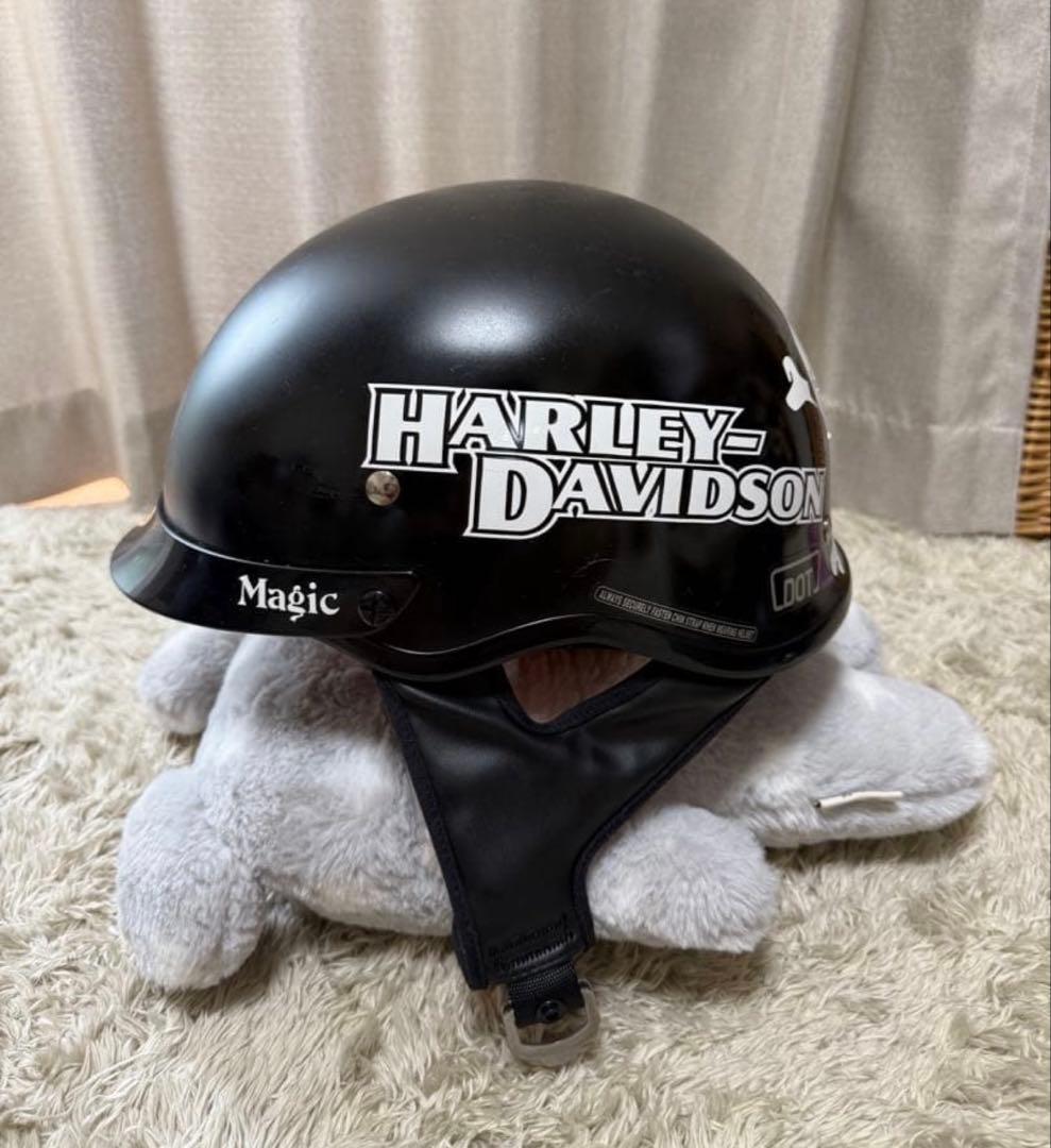 希少　ハーレーダビットソン　ハーフヘルメット　Lサイズ　装飾用