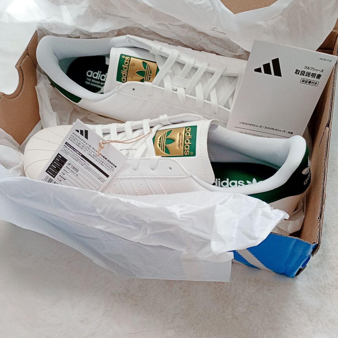 ❣️新品❣️adidas SS80 GOLF SL ゴルフシューズ 白×緑 29