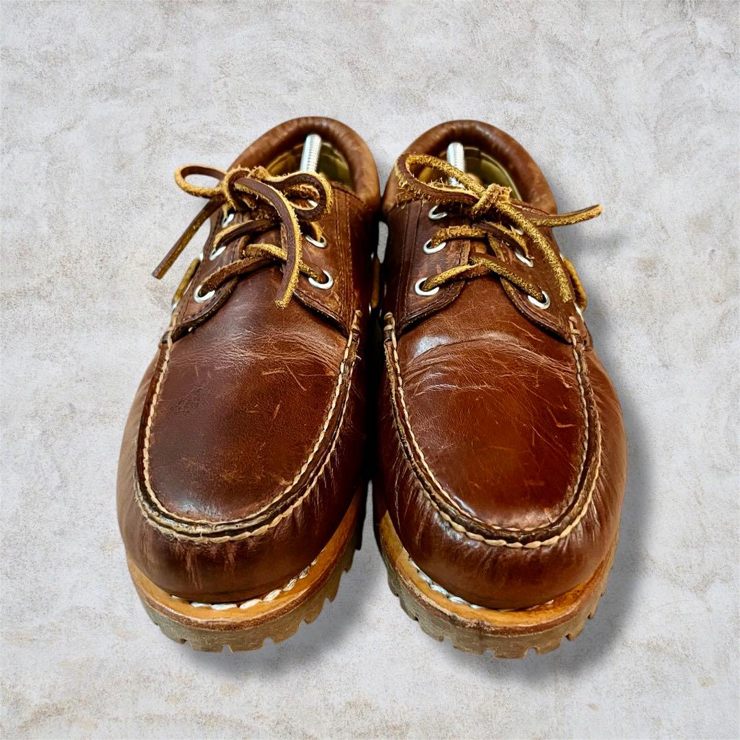 人気Timberland 3 Eye Classic モカシンシューズ　赤茶