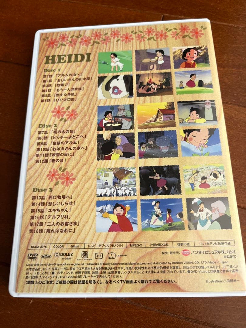 アルプスの少女ハイジのリマスターDVD-BOX