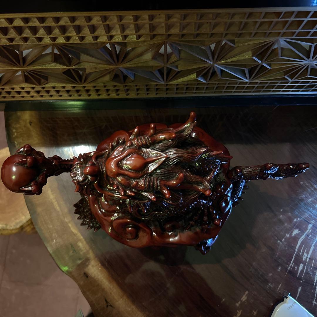 龍の香炉　五本爪　縁起物 龍神　風水　珠掴龍五爪龍