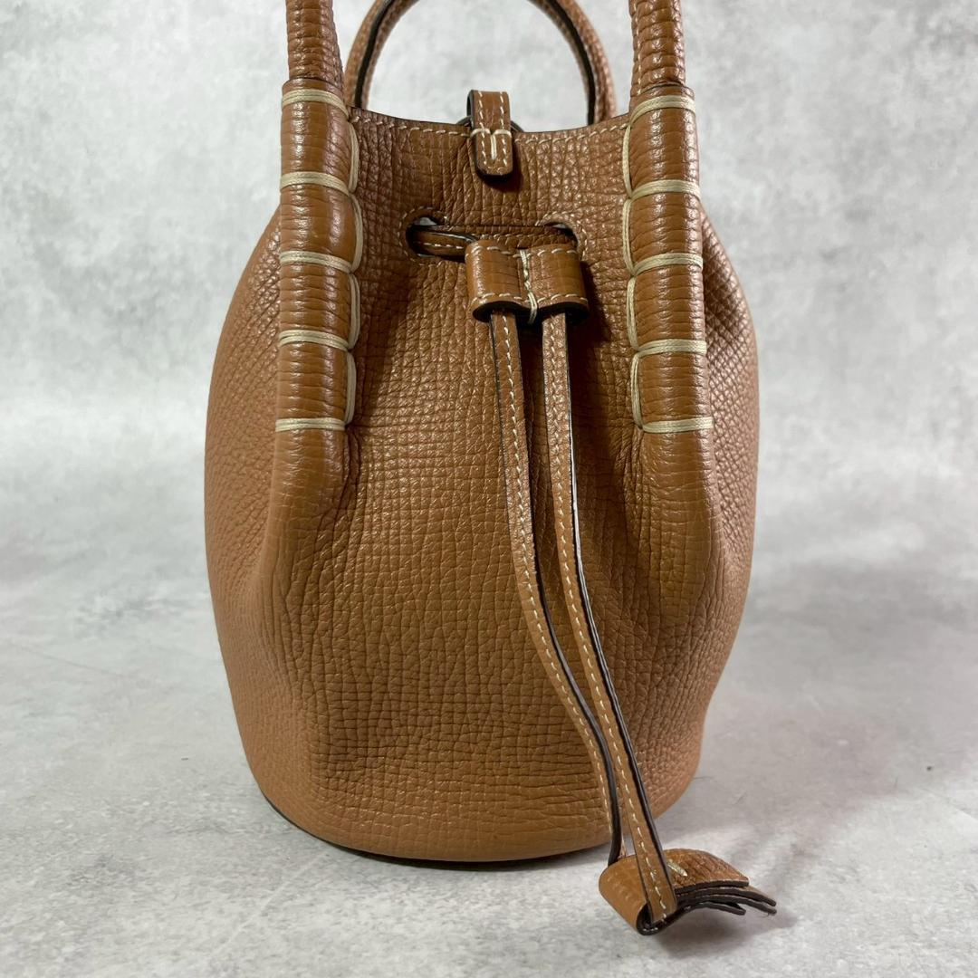 【お値下げ済】極美品✨TOD's マイクロバケット ショルダーバッグ バルーン