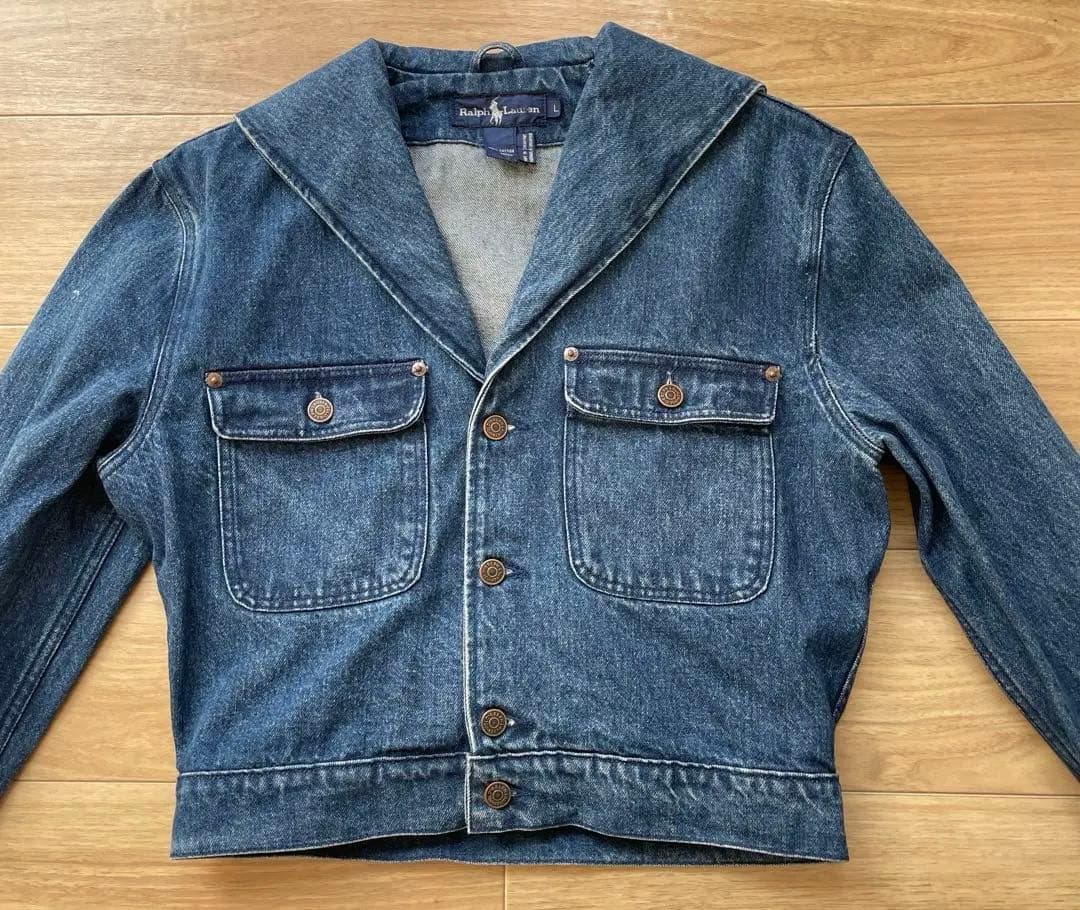 希少✴︎【Ralph Lauren】セーラーカラー デニムジャケット