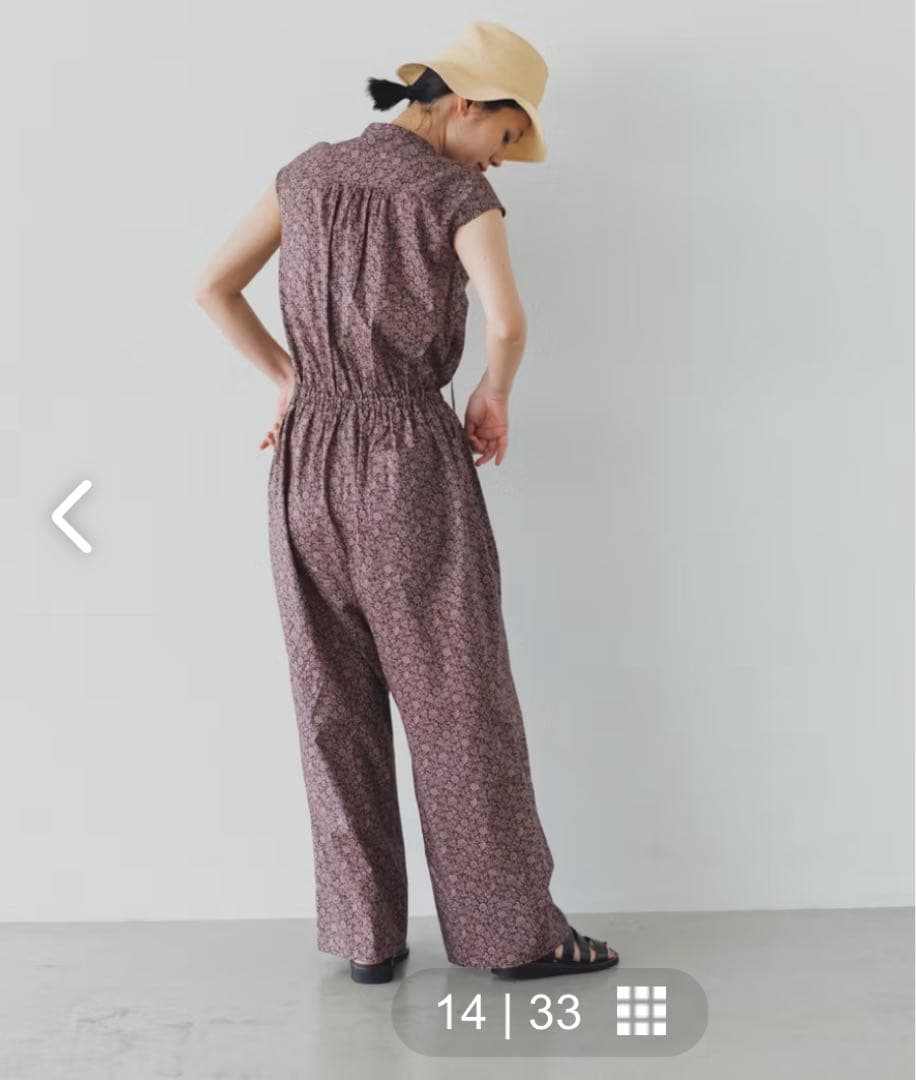 北欧暮らしの道具店　クラシトリップス　リバティオールインワン　ネイビー　美品