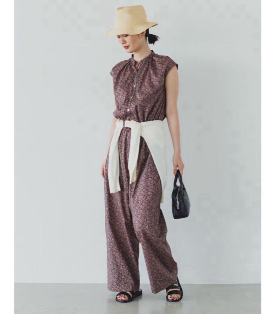 北欧暮らしの道具店　クラシトリップス　リバティオールインワン　ネイビー　美品