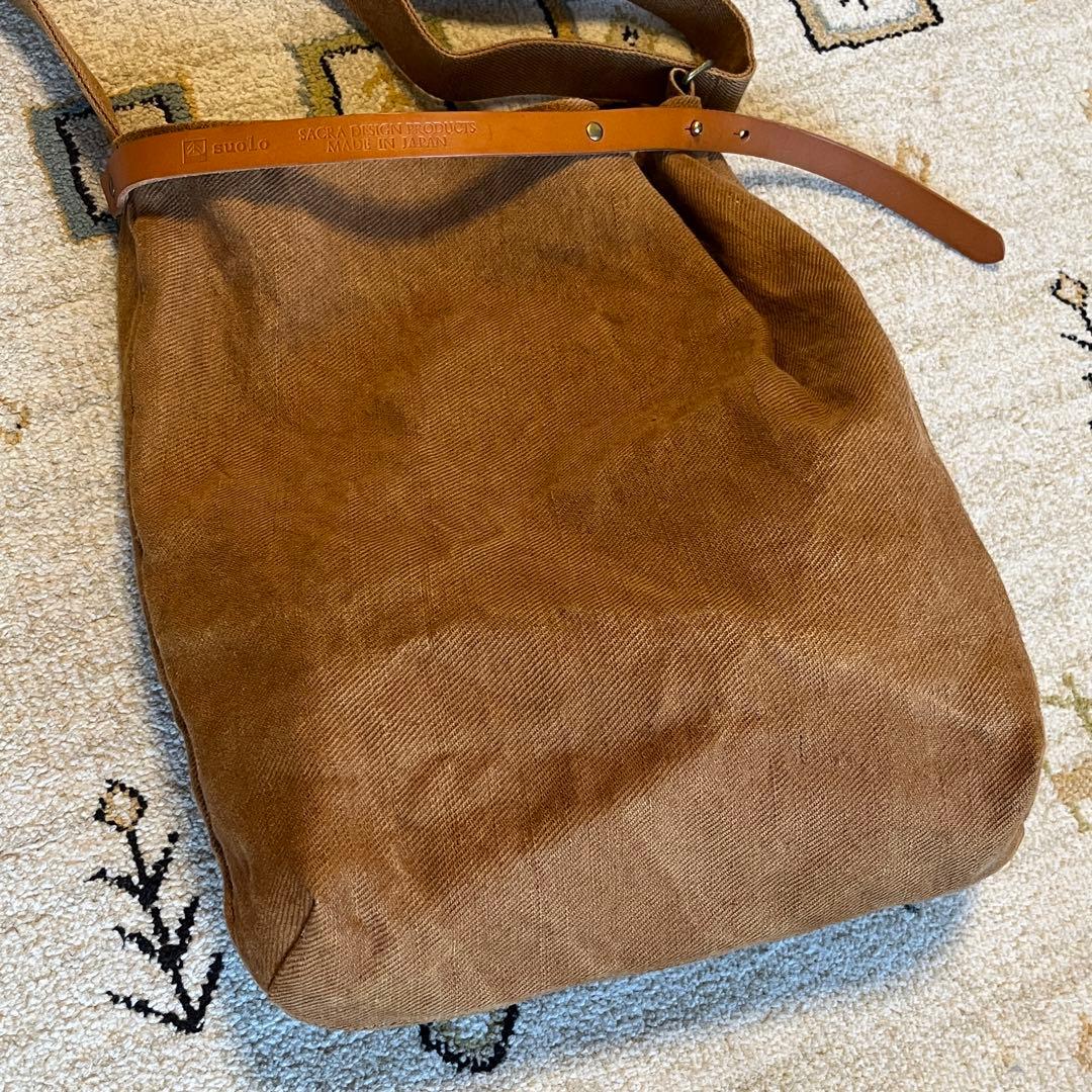 スオーロトートバッグ SUOLO スオーロショルダーバッグ キャメル