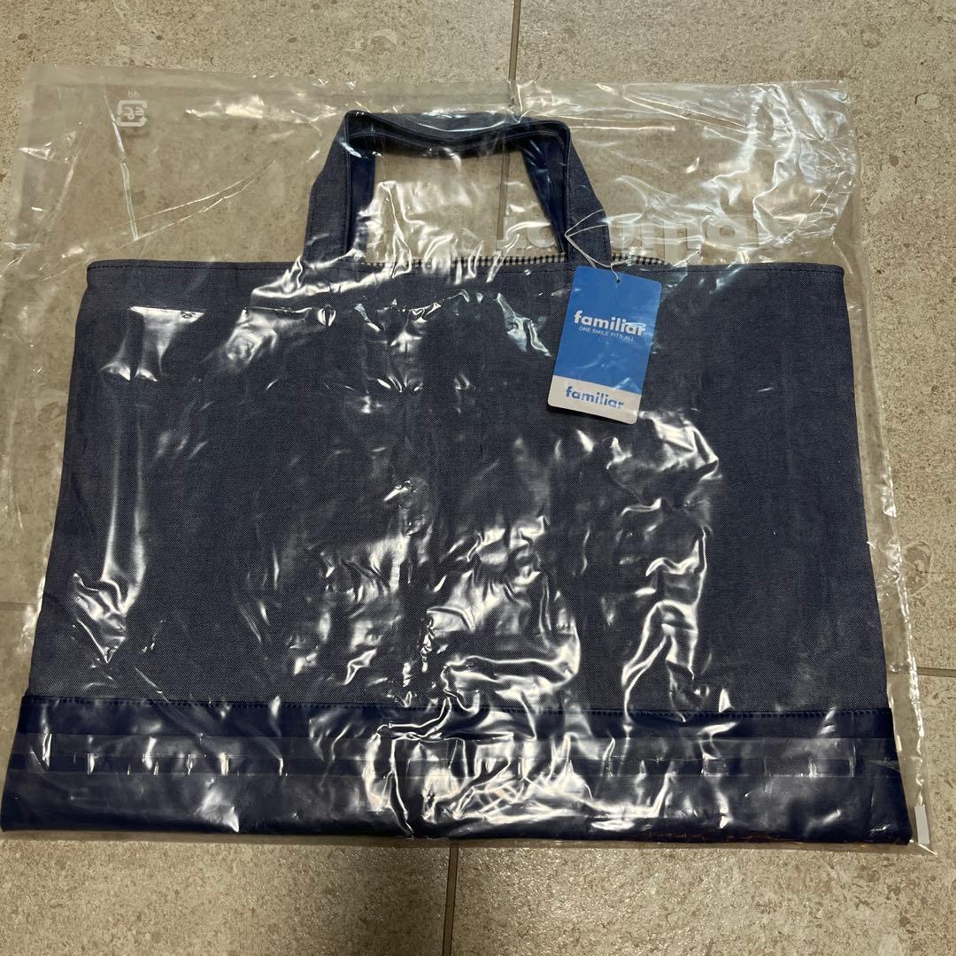 【未使用】Familiar × BEAMS 干支シリーズ 寅柄デニムバッグ