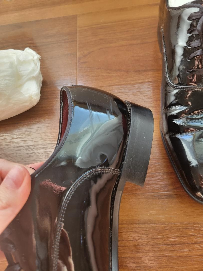 ブライダルシューズ　新郎　リーガル　エナメル　25 1/2