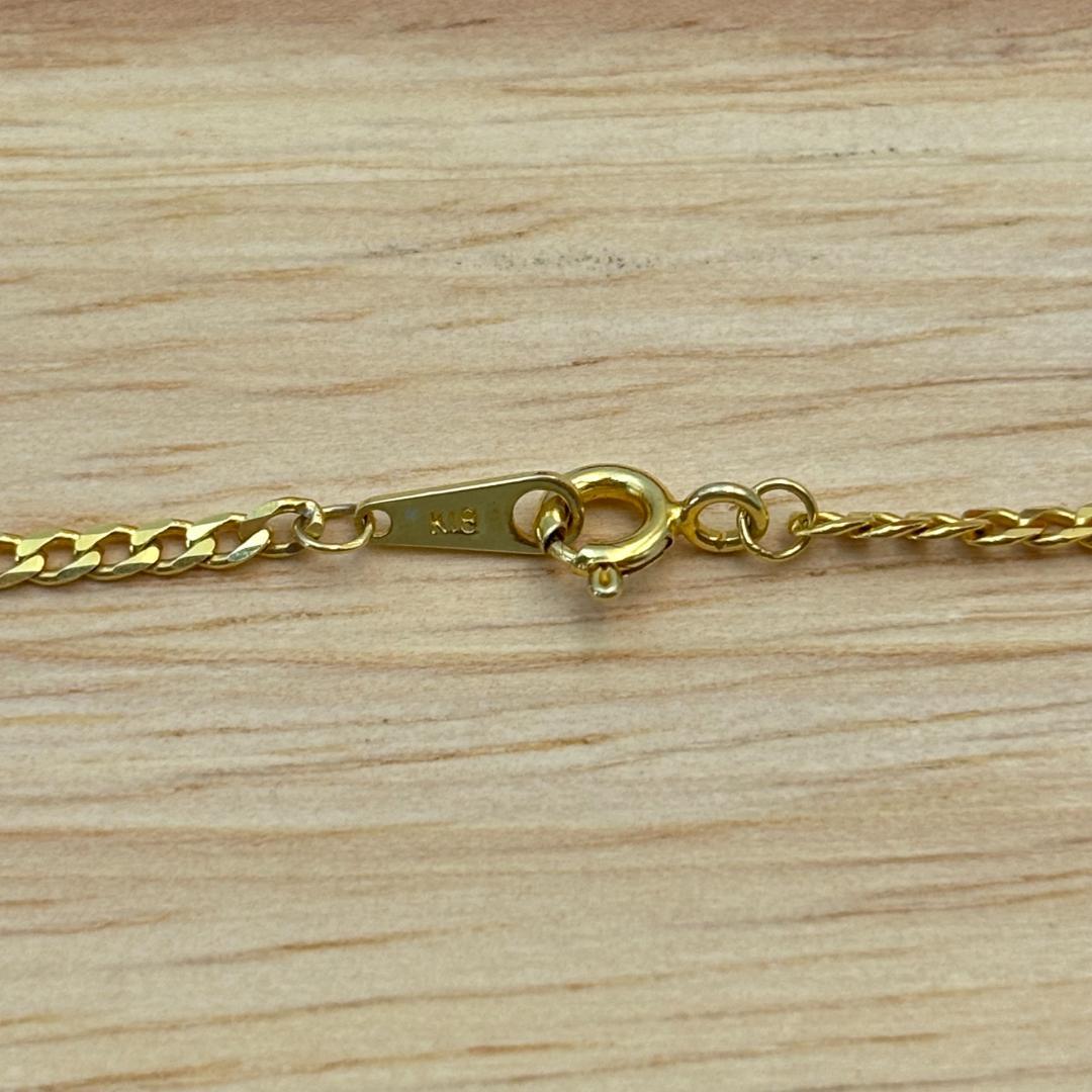 極美品 K18金ゴールドチェーン喜平 ネックレス 3.11g