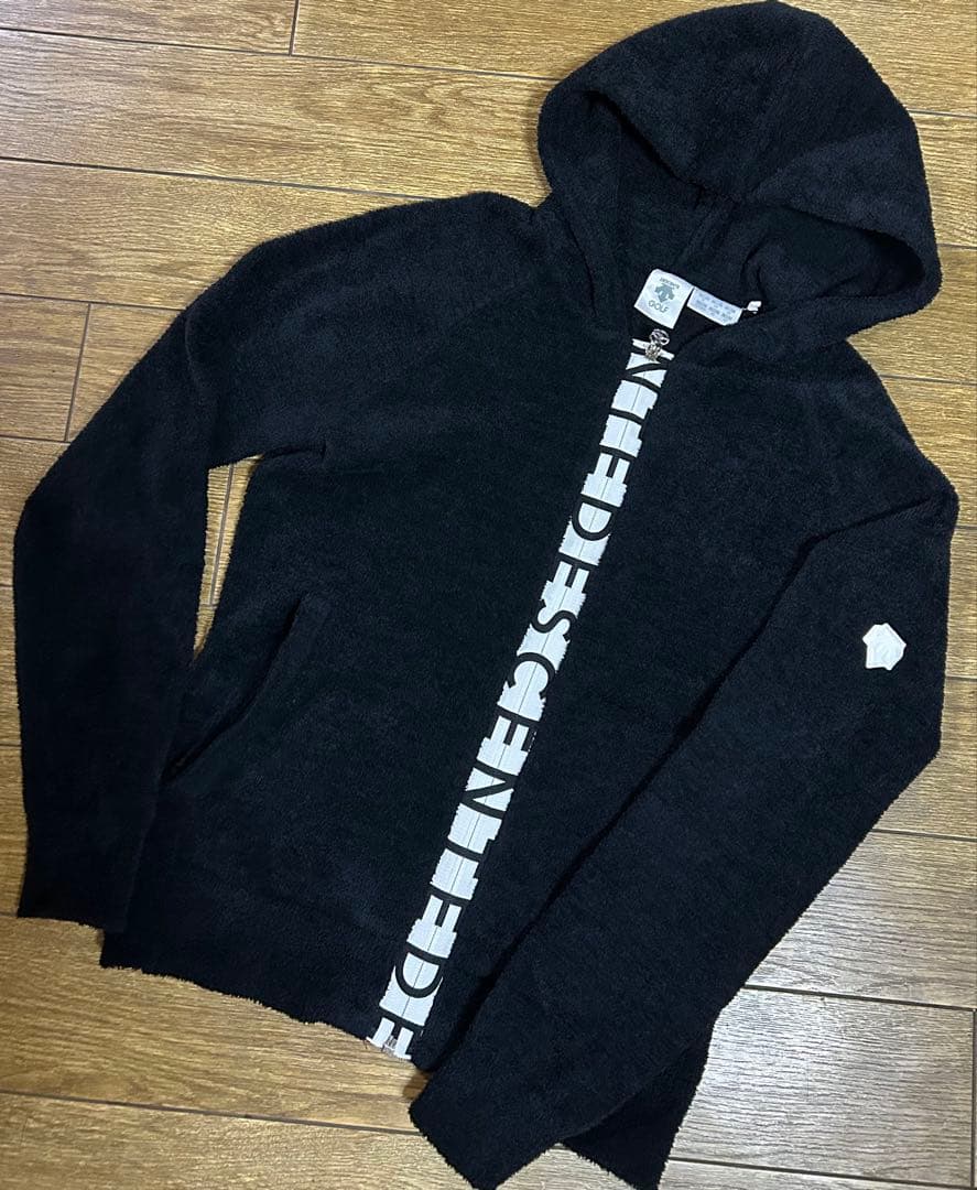 h*o様 DESCENTE GOLF ふわモコ❣️パーカー　ブラック　M