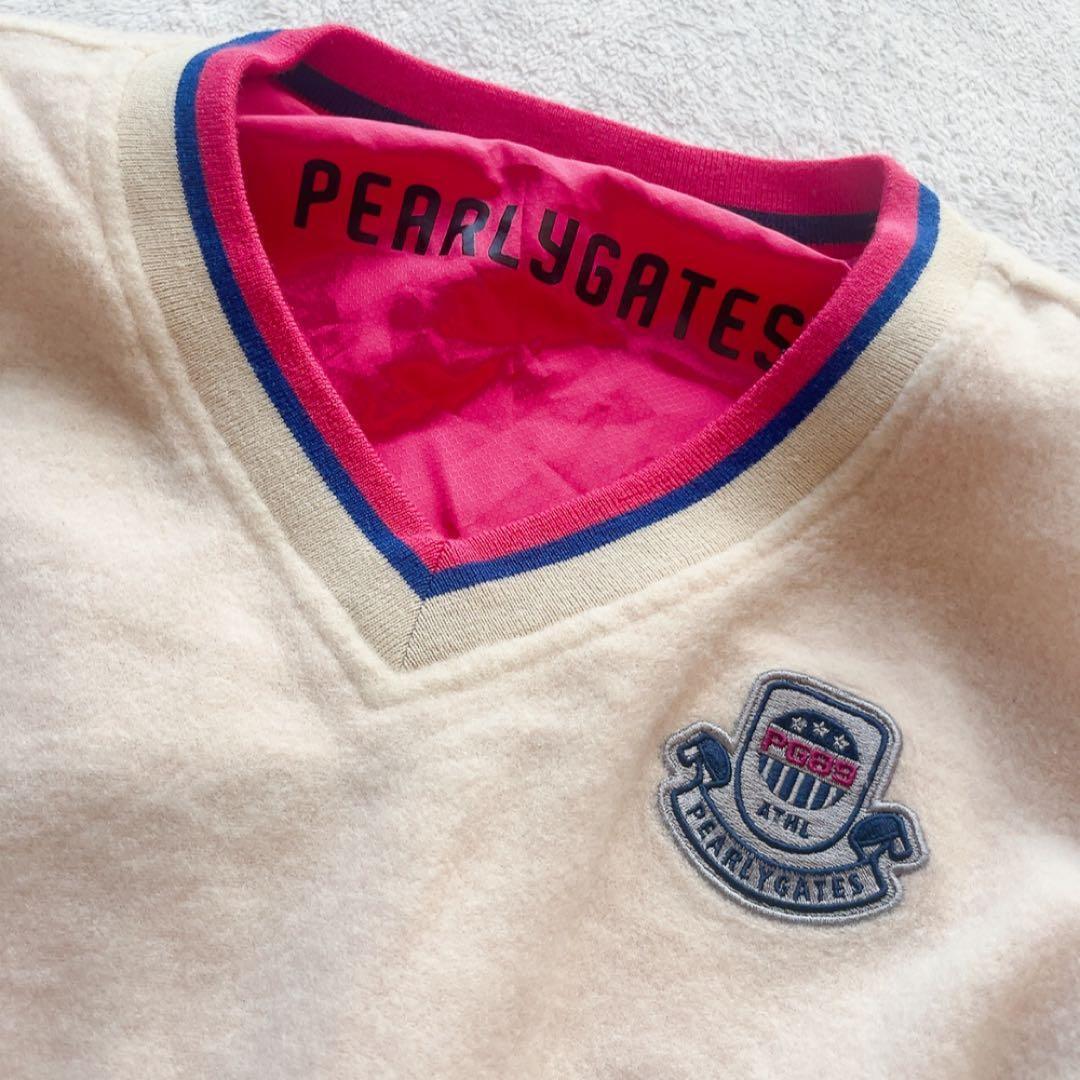 極美品　パーリーゲイツ　リバーシブル　スニード　ピンク　白　フリース　2way