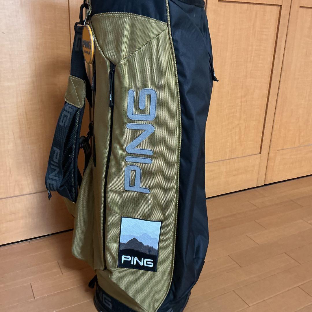 PING キャディバッグ マウンテン CB-P201 ベージュ 軽量