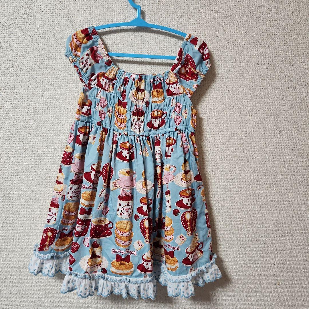 シャーリーテンプル　カフェプリント　限定　ワンピース